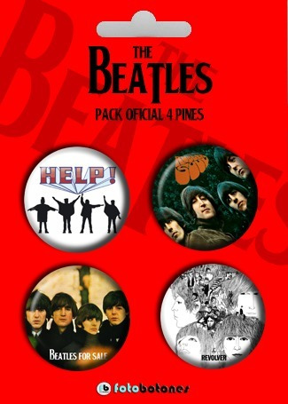 Pines De The Beatles X 4 Prendedores (pack 4) 38mm