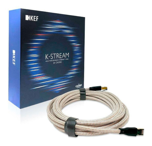 Kef Kstream, Cable Para Lsx, Blanco Con Oro