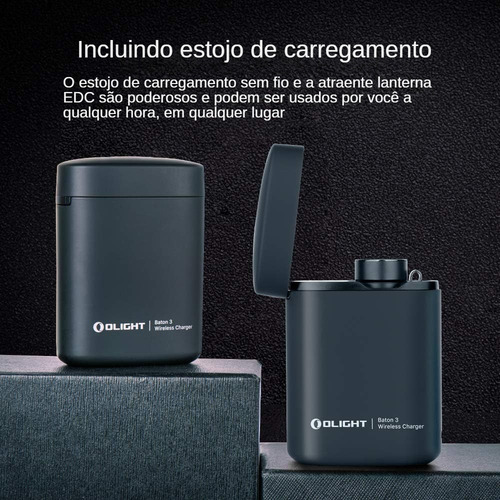 Lanterna Olight Baton 3 Case Recarga 1200 Lumens Aluminum