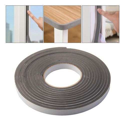 Puerta De Casa Sello Contra La Intemperie Burlete 5 Mm Gris