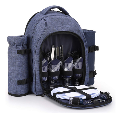 Apollo Walker Mochila De Picnic Para 4 Personas Con Comparti