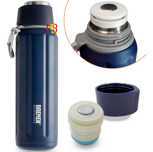 Termo Acero Inoxidable Bi Capa 600 Ml Bremen 24 Hs Duracion