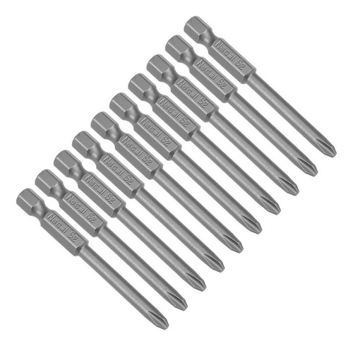 Puntas De Destornillador Phillips Magnético 4.5mm Ph2 10pcs