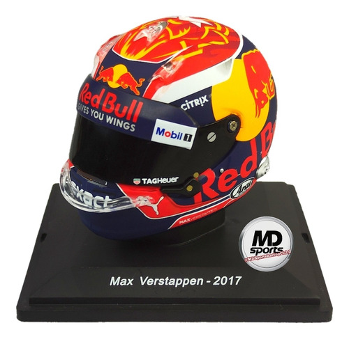 Casco Formula 1 Max Verstappen Redbull F1 2017 Spark 1:5