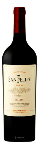 Vino San Felipe Roble Malbec 750ml - Pérez Tienda -