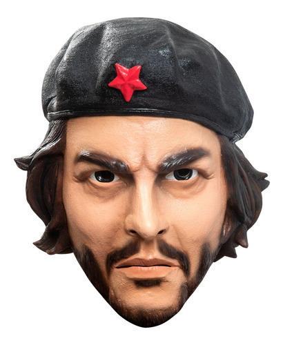 Máscara Para Halloween El Che Guevara Látex Color Multicolor