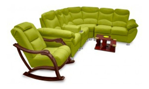 Juego De Sala En L Modelo Deluxe. Varios Colores.