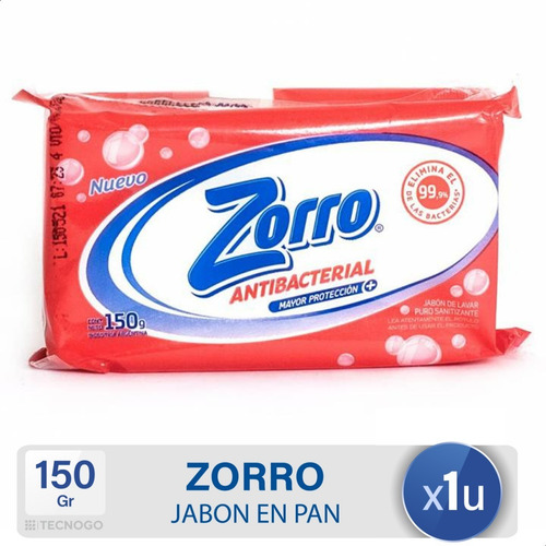 Imagen 1 de 5 de Jabon En Pan Antibacterial Zorro Blanco - Mejor Precio