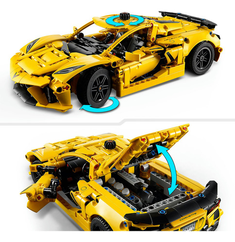 Lego Technic Chevrolet Corvette Stingray Mod 42205 - 732 Pzs 732 Autos
