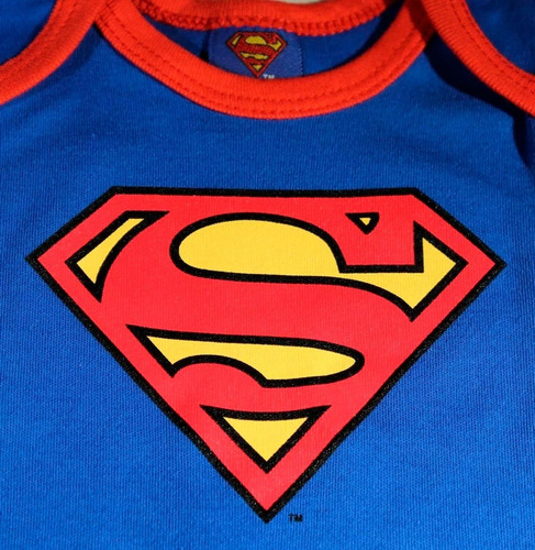 Imagen 7 de 9 de Pañalero Bebé Ropa Dc Comics Batman Superman Set 2 Piezas