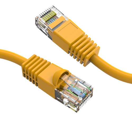 Cable Ethernet Cat 6 10 Unidad 40 Pie Amarillo Utp Arranque