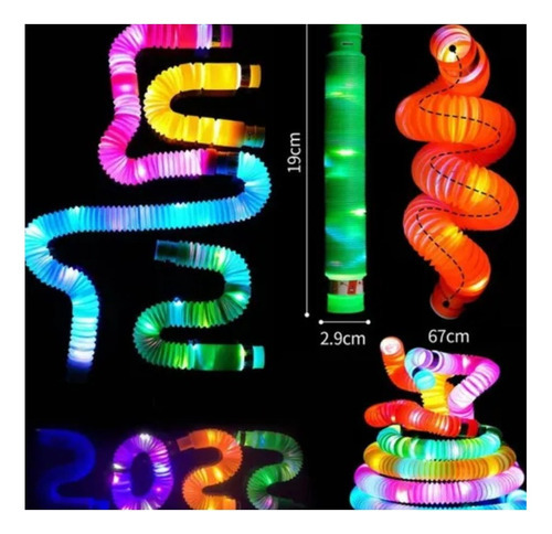Kit de tubos LED de colores Puzzle Party con luz divertida, hermosos colores, 6 tubos