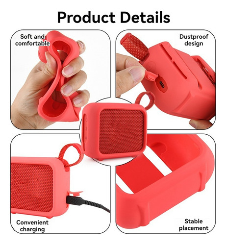 Funda De Silicona Portátil Txesign Para Go 4, Funda Protecto