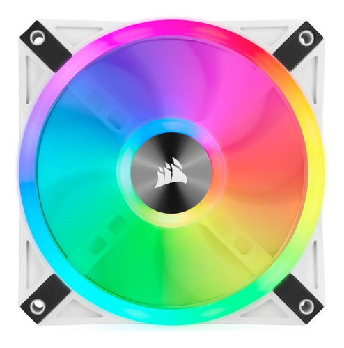 Ventilador PWM Icue Ql120 Rgb 120 mm em branco, kit Tr