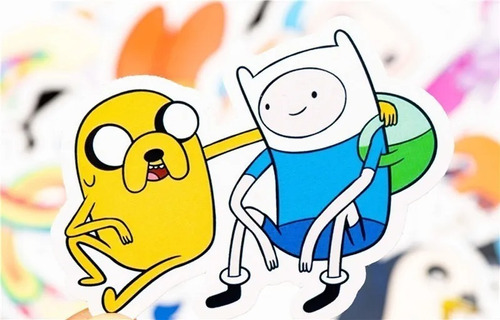 Stickers Autoadhesivos -  Adventure Time  (50 Unidades)