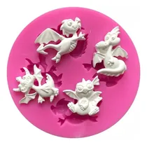 Comprar Molde Silicona Mini Dragón Bebé Repostería Porcelana Resina