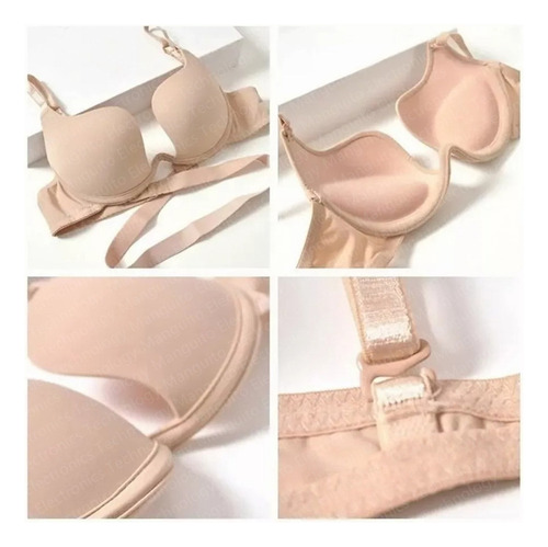 Brasieres Bra Push Up Escote Profundo Convertible