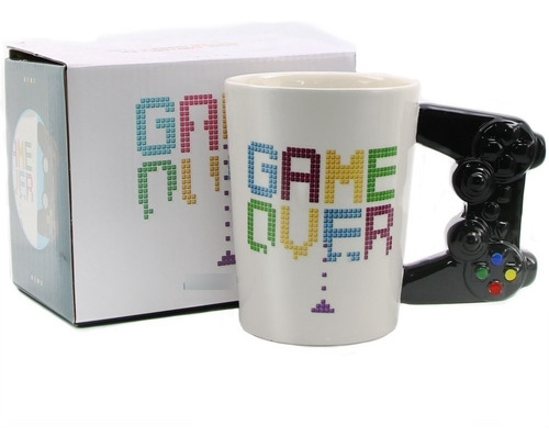 Imagen 4 de 5 de Taza Tazon Gamer De Ceramica Game Over Control Ps / Lhua