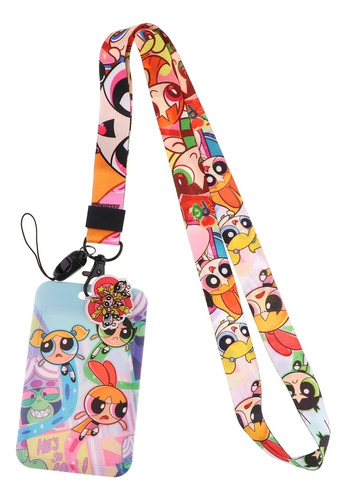 Lanyard + Portacredencial Chicas Superpoderosas Cartoon