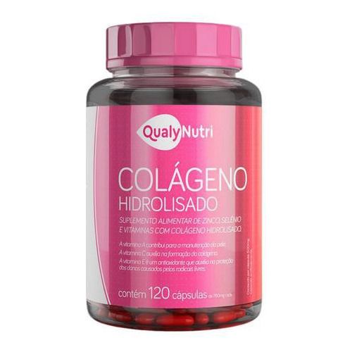 Colágeno Hidrolisado 120 Cápsulas - Qualy Nutri