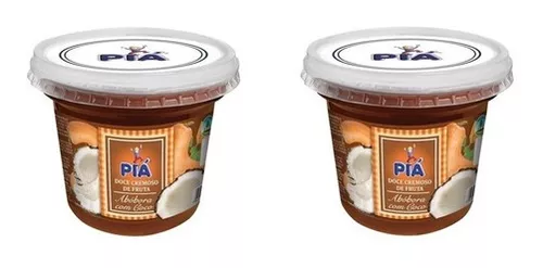 Geléia Piá Pote Chimia Doce Schimier Abóbora Coco 2x400 Gr