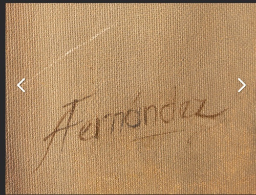 Óleo Sobre Tela Del Autor Anibal Fernández (Usado)