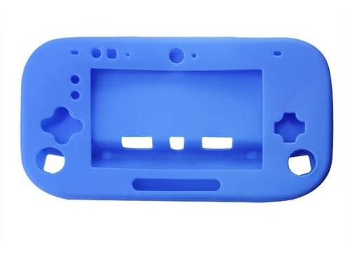 Funda Protector Silicona Gamepad Nintendo Wii U Azul