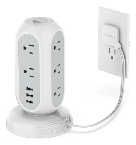 Protector Contra Sobretensiones Tower Power Strip, 11 Enchuf