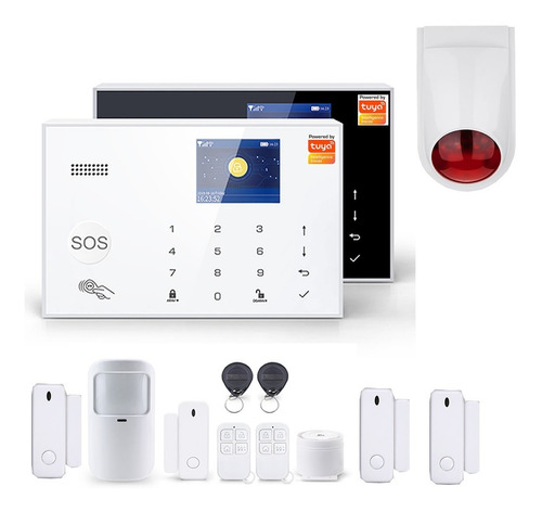 Kit Alarma Tuya Smart Wifi Gsm G30 Tuya Smart Sirena Estrobo