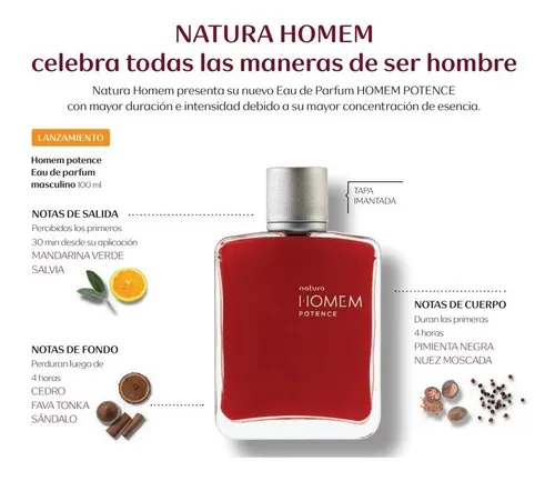 Homem Potence Eau De Parfum Masculino De Natura