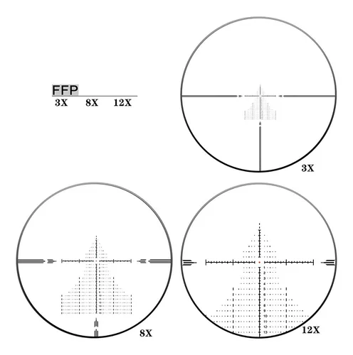 Kit Bipé + Luneta Discovery Hd 3-12x44sfir Ffp Nfe Original