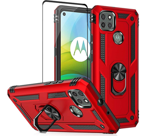 Para Moto G9 Power Caso Con Pantalla De Cristal Templado 722