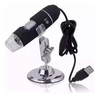 Microscopio digital USB con zoom 1000x, cámara profesional de 2.0 megapíxeles, color negro