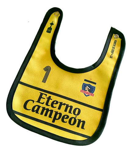 Babero Colo Colo Arquero Amarillo Eterno Campeón Oficial