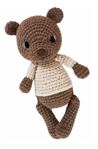 Oso Peluche Muñeco Tejido Artesanal Algodón Amigurumi