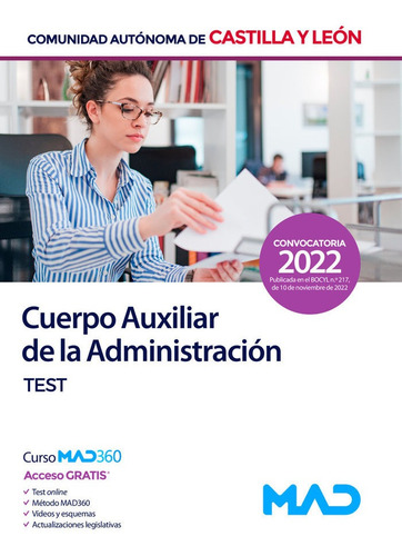 Libro Auxiliar Administracion Castilla Y Leon Test - Aa.vv