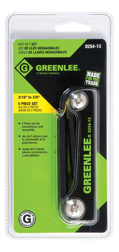 Greenlee 0254   13   Juego De Llaves Allen Plegables  5 