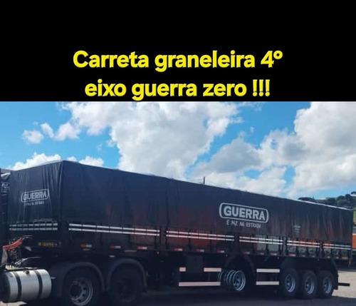 Carreta Graneleira 4° Eixo Guerra Zero