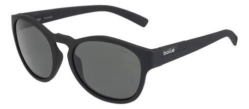 Bolle Rectangle Rooke Gafas De Sol, Caucho Negro Hd Polariza