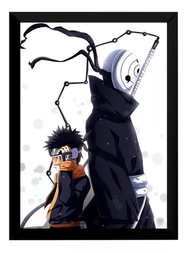 Quadro Metalizado Kakashi Art Naruto Placa Decorativa Brilhante