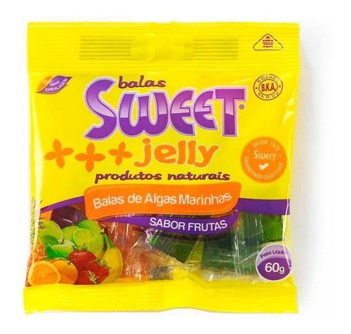 Balas De Algas Marinhas 60g Sweet Jelly