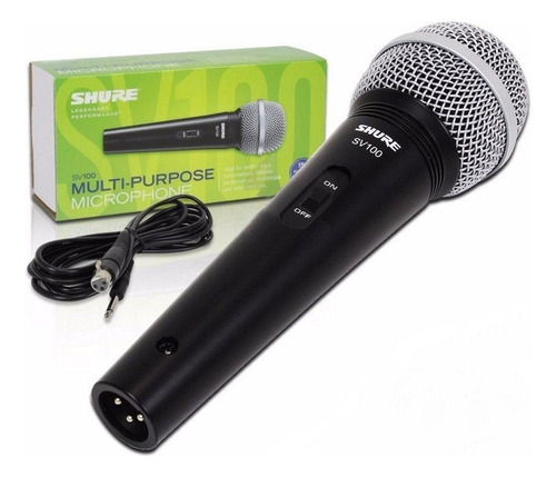 Micrófono Shure Sv100 con cable de 4,5 metros