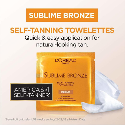 L'oreal Paris Sublime Bronze Autobronceador Toallitas, 2 Rec