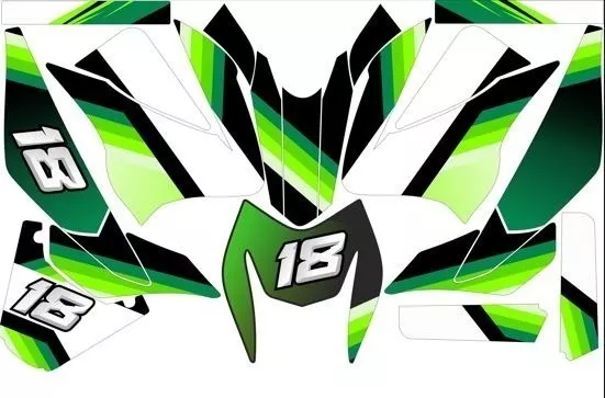 Stickers, Calca, Vinil, Para Moto Dm200 Sport Mod-37