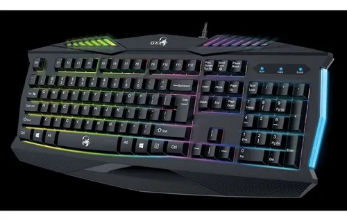 Teclado Gamer Genius Scorpion K220 Retroiluminado Anti agua
