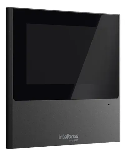 Terminal Interno Video Porteiro Tvip 2210 Preto Dc 12 V 1 A