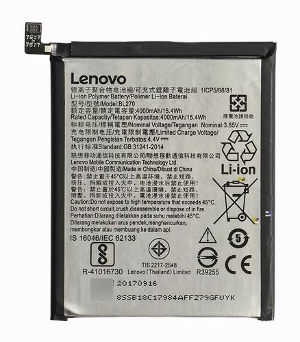 Bateria Pila Motorola G6 Play Lenovo Bl-270 Nueva