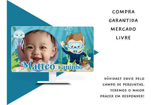 Retrospectiva Digital Animada Tema Fundo Do Mar - Menino Azul