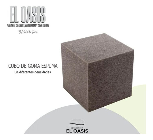 Goma Espuma Gris Lamina 100x195 1'' El Oasis