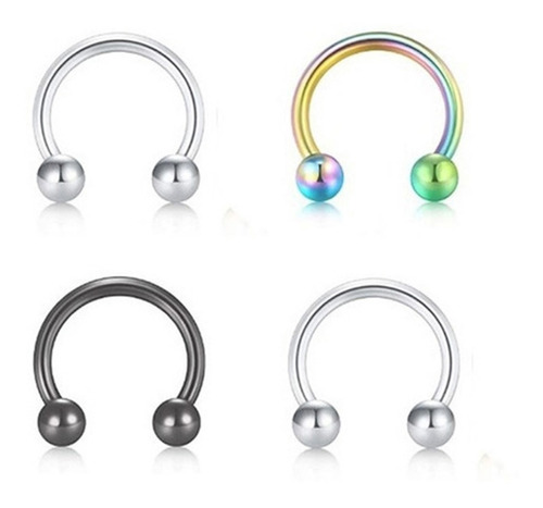 Piercing Acero Quirurgico De Calidad Bull Varios Colore 10mm